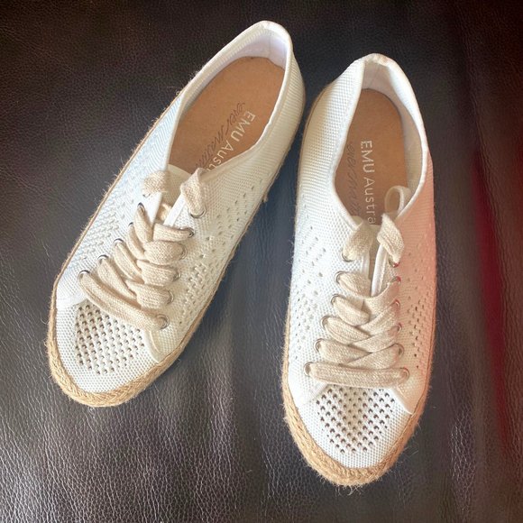 Emu Australia Agonis Mac‎ ever natural ivory espadrille sneaker size 8 womens - Picture 3 of 8